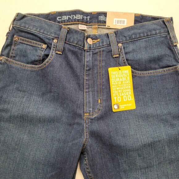 Carhartt Jeans Men's 32X34 Mid Rise Rugged Flex Straight Leg Relaxed Fit NEW - Picture 4 of 13